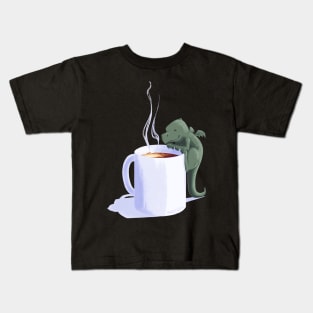 Dragon in a cup Kids T-Shirt